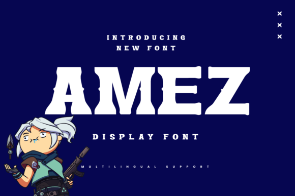 Amez: A Distinctive Display Font for Editorial Headlines