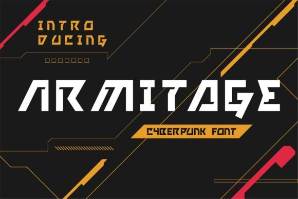 Armitage: A Cyberpunk Display Font for Modern Editorial Design