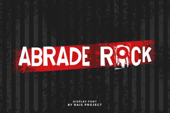 Choosing Abrade Rock for Bold Editorial Typography