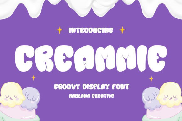 Creammie: The Groovy Display Font for Retro Crafts