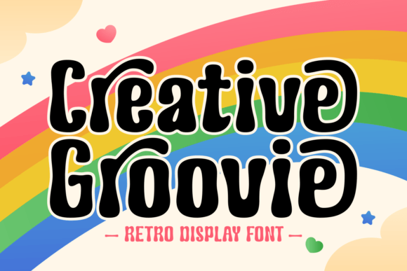 Creative Groovie: A Joyful Display Font for Editors