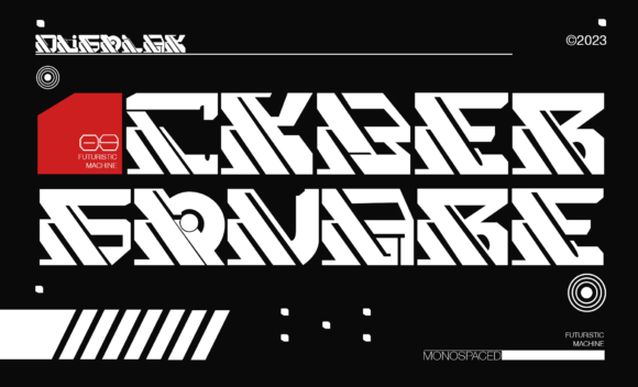 Cyber Square: The Futuristic Display Font for Tech Brands