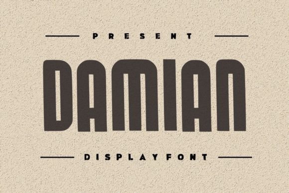 Damian: The Bold Display Font for Strong Branding