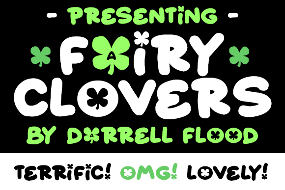 Designing Joyful Layouts with the Fairy Clovers Typeface