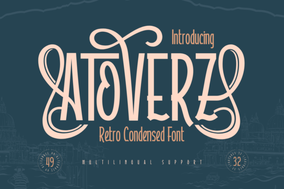 Designing Retro Brand Identity with Atoverz Typeface