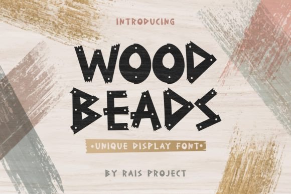 Designing with Wood Beads: A Cute Display Font for Brands