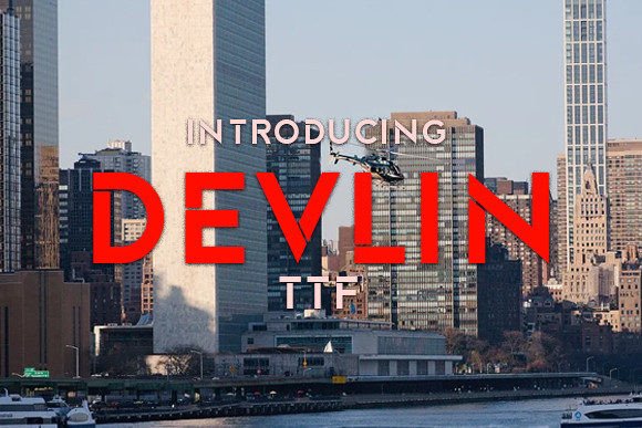 Devlin: A Stylish Display Font for Modern Campaigns