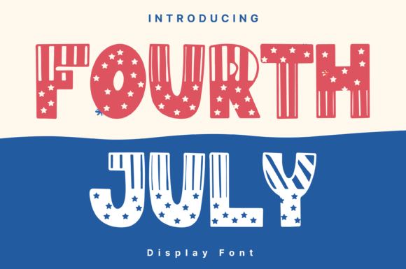 Fourth July Font: A Whimsical Display Typeface for Branding