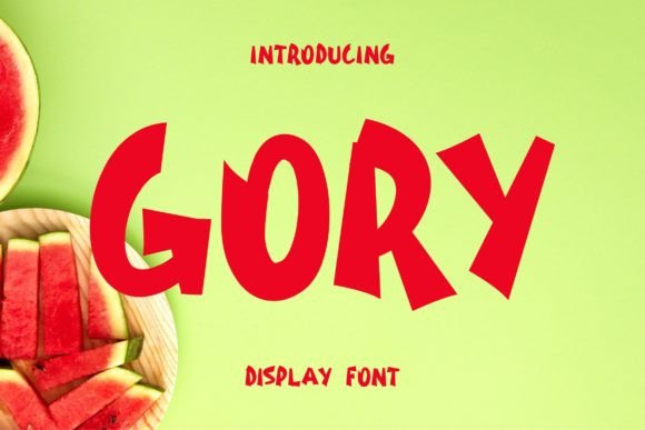 Gory Display Font for Bold Campaign Headlines