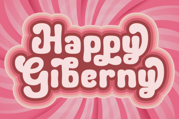 Happy Giberny: The Retro Display Font for Bold Campaigns