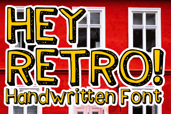 Hey Retro: The 3D Display Font for 90s Campaigns