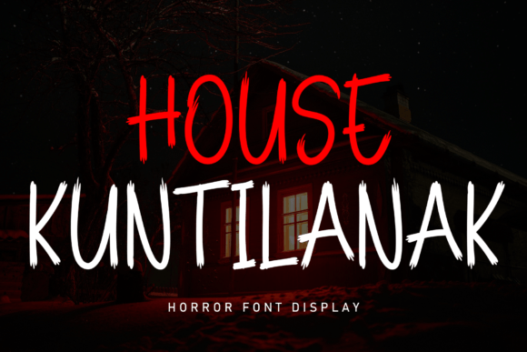 House Kuntilanak: A Spooky Display Font for Editorial Design
