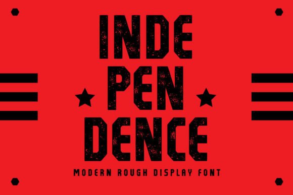 Independence: A Bold Rough Font for Modern Branding