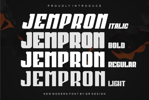 Jempron: A Bold Display Font for Modern Branding