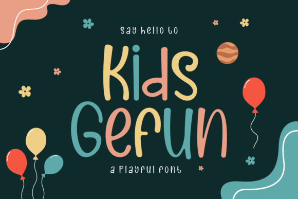 Kids Gefun: A Bold Display Font for Modern Branding