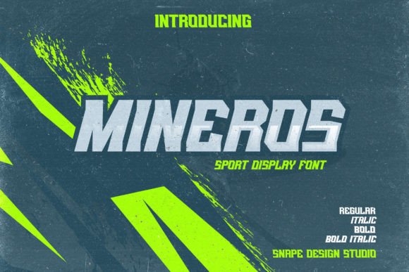 Mineros: A Dynamic Display Font for Athletic Editorial Design