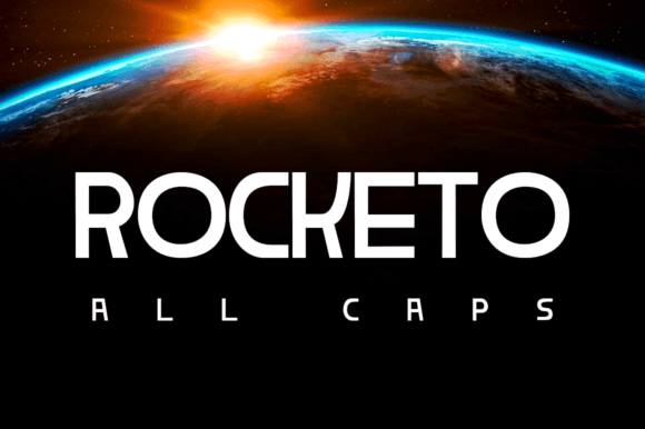 Rocketo: The Retro Display Font for Space-Age Headlines