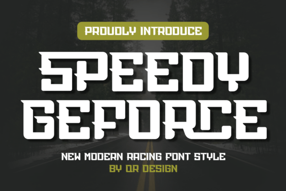 Speedy Geforce: The Bold Display Font for Modern Branding