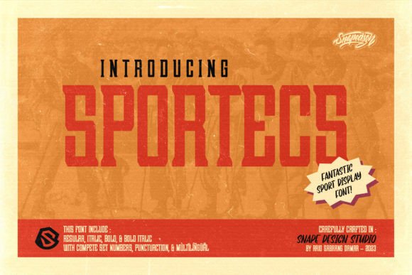 Sportecs: A Dynamic Display Font for Athletic Branding