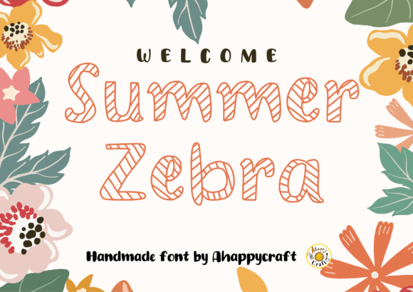Summer Zebra: A Fresh Display Font for Makers