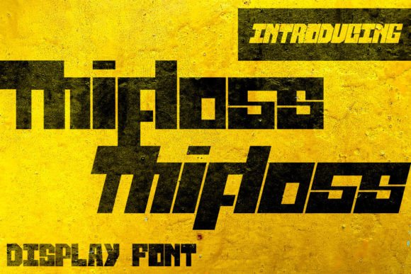 Thifloss: The Block-Bold Display Font for Makers
