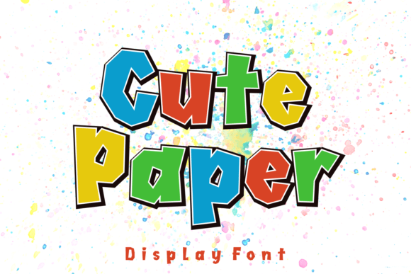 Upgrade Your Brand Identity with Cute Paper Display Font